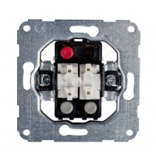 11000802 Механізм вимикача 2-клавішного універсального 10А/230В