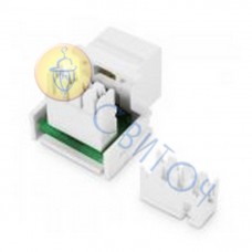 Разьем телефонный Hager RJ-12, 3 категории (11014801)