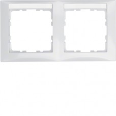Рамка Berker з полем д/надпису підлогу.білизна 2-кратна горизонтальна S. 1 (10228919)