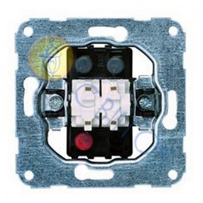 11016702 Механізм вимикача 2-клавішного в комплекті з лампою 10А/230В СНЯТО С ПР-ВА