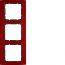 Рамка Berker 3Х червоний/антрацит B. 3 (10133012)