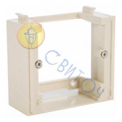 Адаптер Hager внешней установки 1-кратный дополнительный сл./кость FIORENA (22012203)