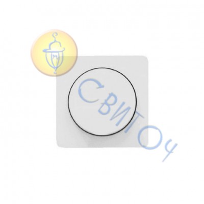 12010002 Клавіша для світлорегуляторів поворотних біла OPTIMA