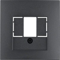 Накладка Berker для розеток для громкоговорителей, USB-розеток, антрацит B.х (10331606)