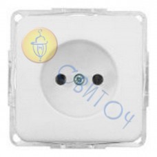 13003602 Розетка без з/к біла REGINA, 16А/230В 