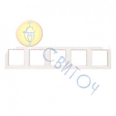 22012002 Рамка 5Х біла FIORENA