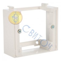 Адаптер Hager внешней установки 1-кратный дополнительный белый FIORENA (22012202)