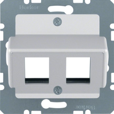 Накладка Berker для модулей AMP, алюминий B.х / K.1 (14631404)