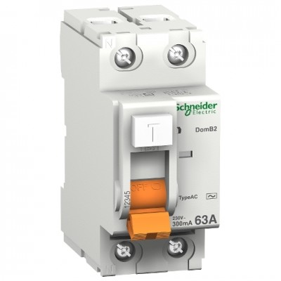 11455 Дифференційний вимикач 2Р 63A 30mA 4,5кА Schneider Electric