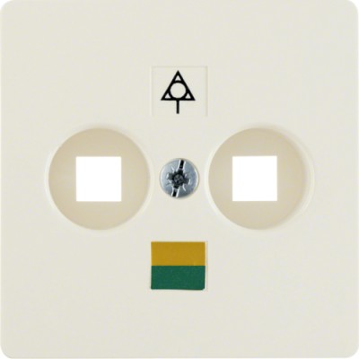 Накладка Berker розекти вирівнювання потенціалів, біла S. 1 (140302)