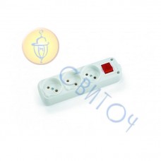 90208920 3-гнізда колодки  без з/к + вим. Vi-Ko