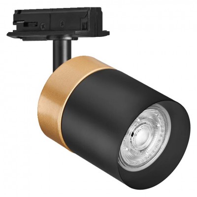 Трековый спот Tracklight Spot Cylinder Gold GU10 IP20 стальной золотисто-черный Ledvance (4058075756700)