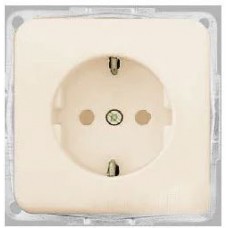 13000703 Розетка з з/к з захистом контактів сл./кість REGINA, 16А/230В 
