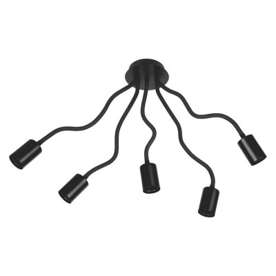 Люстра стельова Vintage Edition 1906 Pipe Flex 5x60 Вт E27 чорний Ledvance (4058075217027)