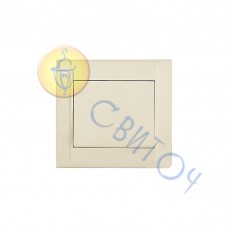 42010005 Выключатель 1-клавишный проходной Defne/Крем Makel