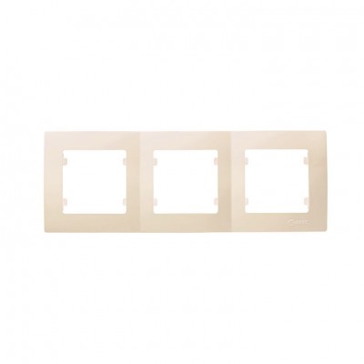32010703 Рамка 3-на Lillium Natural Kare/Крем Makel
