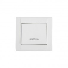 42001021 Выключатель1-клавишный с подсветкой Defne/белая Makel