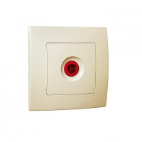 32010027 Розетка ТВ концевая Lillium Natural Kare/Крем Makel