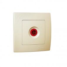 32010027 Розетка ТВ концевая Lillium Natural Kare/Крем Makel