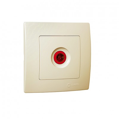 32010027 Розетка ТВ концевая Lillium Natural Kare/Крем Makel