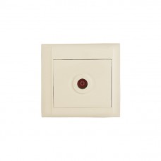 42010027 Розетка ТВ концевая Defne/Крем Makel