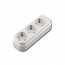 MGP131 Колодка 3 гнізда з заземленням Makel