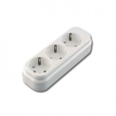 MGP131 Колодка 3 гнізда з заземленням Makel