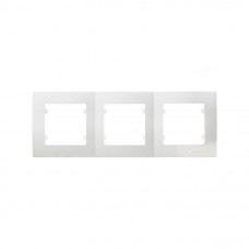 32001703 Рамка 3-на Lillium Natural Kare/белая Makel