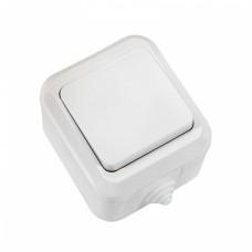 18300 Вимикач 1-клавішний IP44 Біла Makel