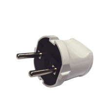 10001 Вилка без заземлення біла Makel