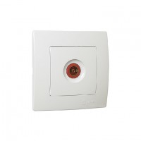 32001027 Розетка ТВ концевая Lillium Natural Kare/белая Makel