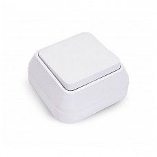 45101 Выключатель 1-клавишный наружный/белая Makel