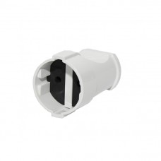 10004 Штепсельне гніздо без заземлення біле Makel