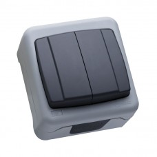 36064003 Выключатель 2-клавишный IP55 плюс Makel
