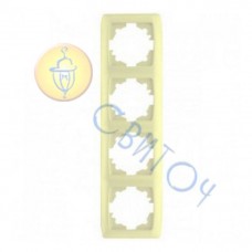 90572004 Рамка 4-я верт. крем CARMEN Vi-Ko