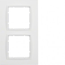 Рамка Berker 2Х пластиковыйя цвета пол.белизна B.7 (10126919)