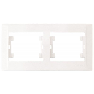 42001702 Рамка 2-на горизонтальная Defne/белая Makel