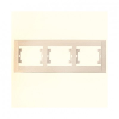 42010703 Рамка 3-на горизонтальная Defne/Крем Makel