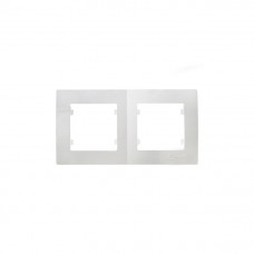 32001702 Рамка 2-на Lillium Natural Kare/белая Makel
