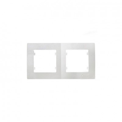 32001702 Рамка 2-на Lillium Natural Kare/белая Makel