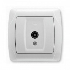 90561049 Розетка TV проходная (0 втрат) белая CARMEN Vi-Ko