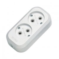 MGP101 Колодка 2 гнезда без заземления Makel