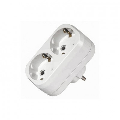 10031 Розгалужувач на 2 гнізда з заземленням Makel