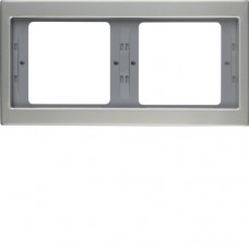 Рамка Berker 2Х нержавіюча сталь, горизонтальнаяя, K. 5 (13637004)