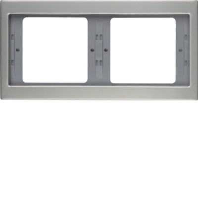 Рамка Berker 2Х нержавіюча сталь, горизонтальнаяя, K. 5 (13637004)
