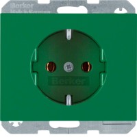 Розетка Berker з з/к, ЗЕЛЕНАЯя, 16А/250В K. 1 (47157013)