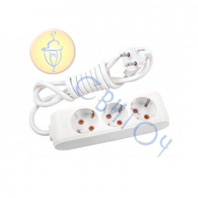 90114305 Подовжувач 3/5м з/заземл. Viko Multi-let