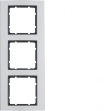 Рамка Berker 3Х алюминий/антрацит B.3 (10133004)