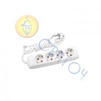 90114405 Подовжувач 4/5м з/заземл. Viko Multi-let