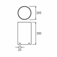 AQUALED 2 XL pre-recessed tube монтажний бокс Osram